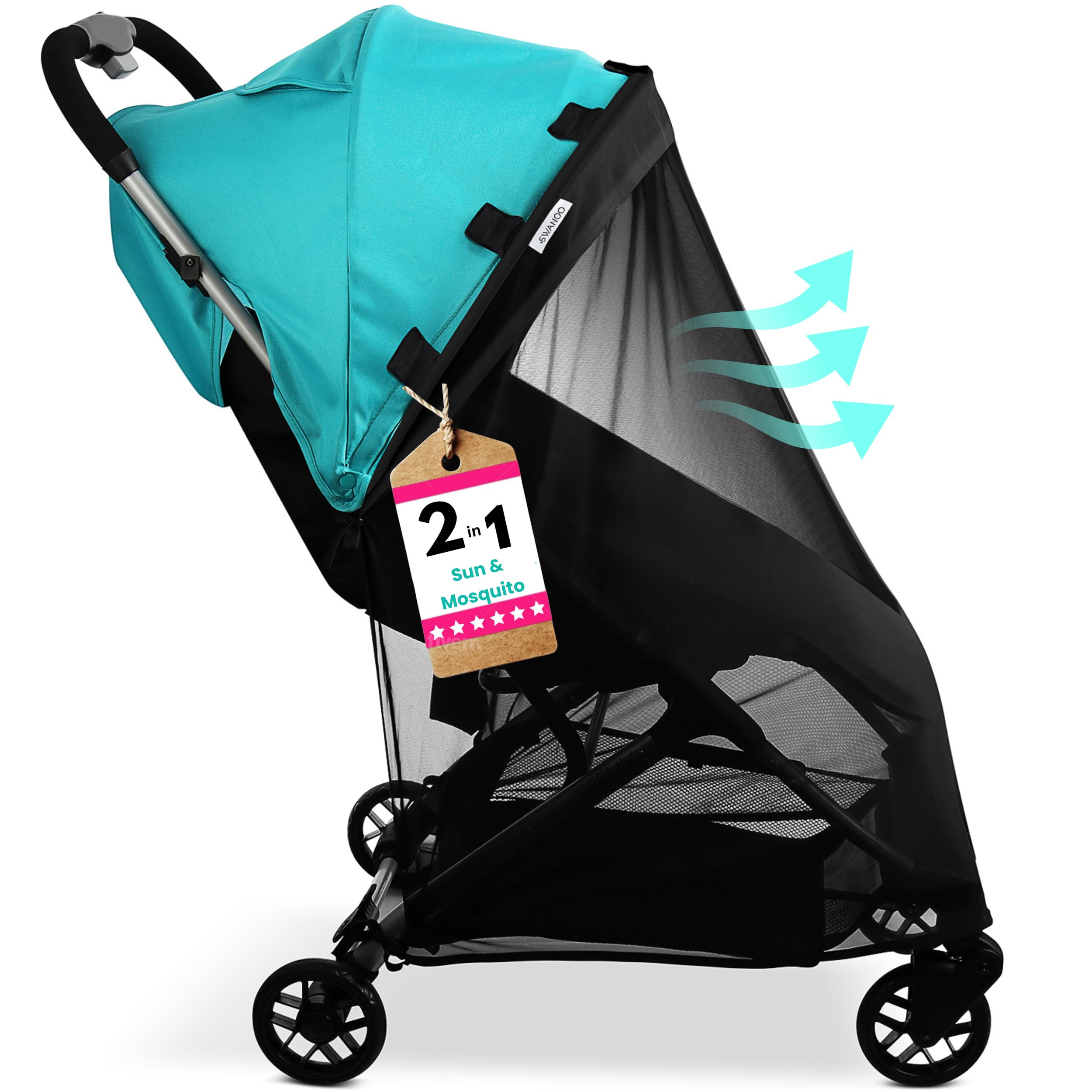 Swanoo baby sun protection for comfy shade-filled outings.