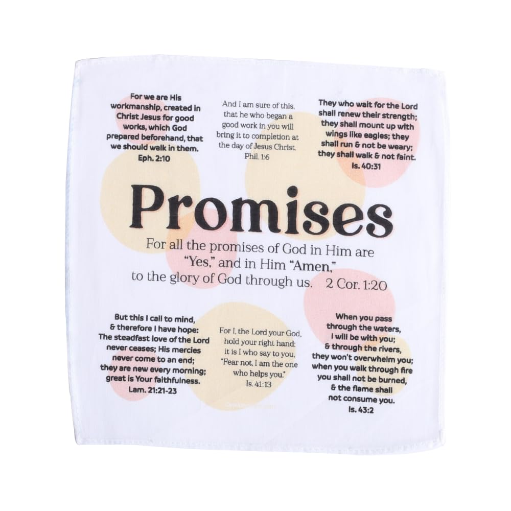 Swanson Christian Products prayer cloth with promises design for daily encouragement.