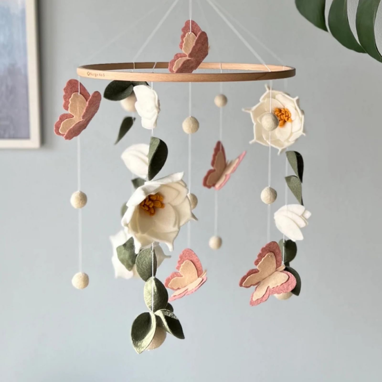 SWECOMZE boho-style mobile complements unisex cribs with neutral, stylish vibes.