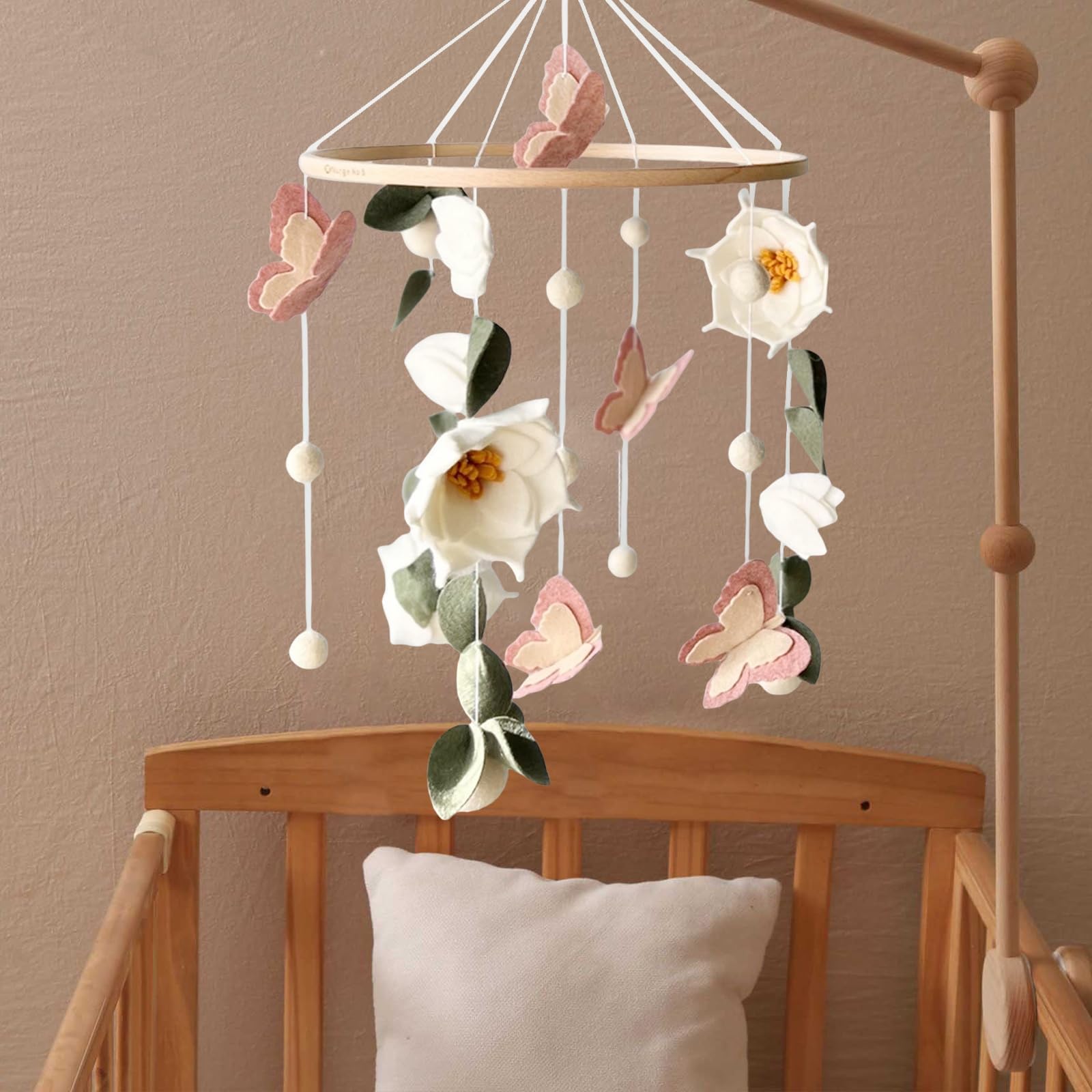 SWECOMZE nursery decor mobile is easy to install and versatile for crib or changing table areas.