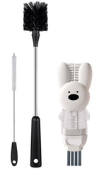 SweeBe bottle brush with long handle reaches inside bottles for deep cleaning.