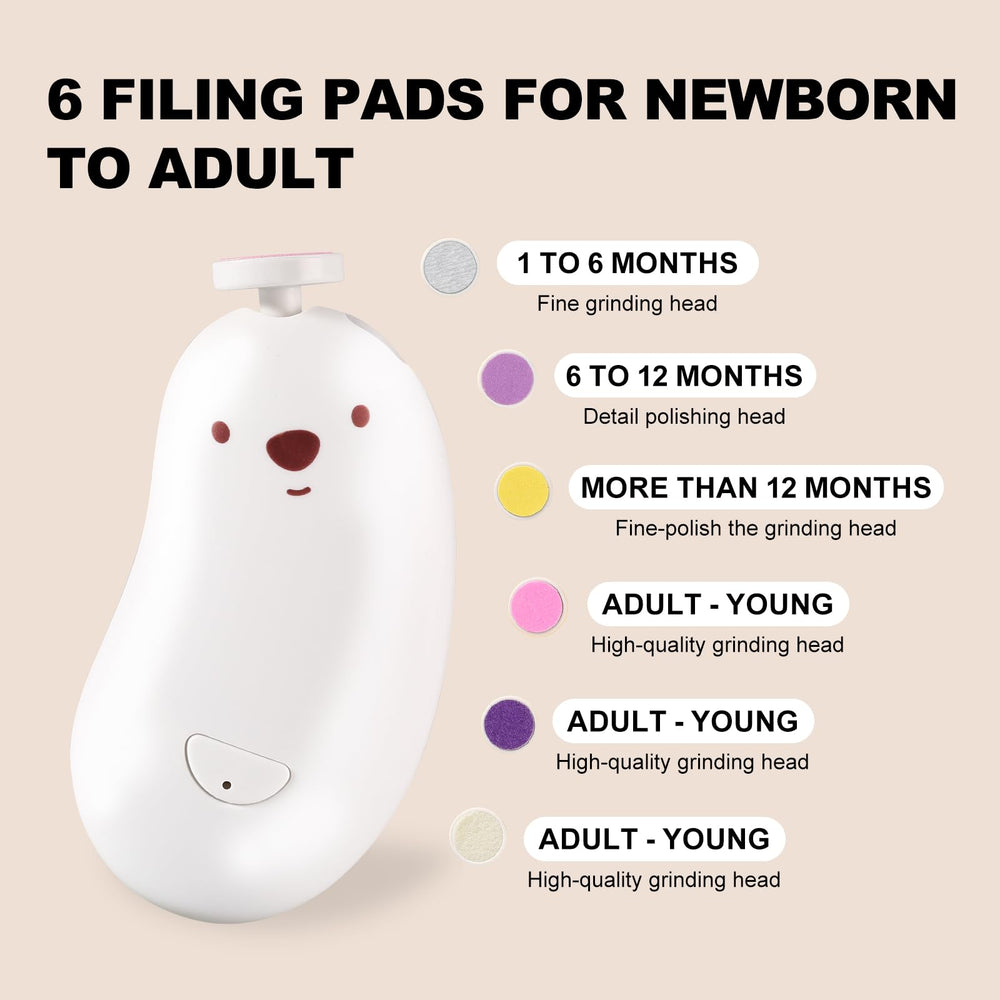 SweeBe family-friendly nail care kit suitable for infant to adult use.