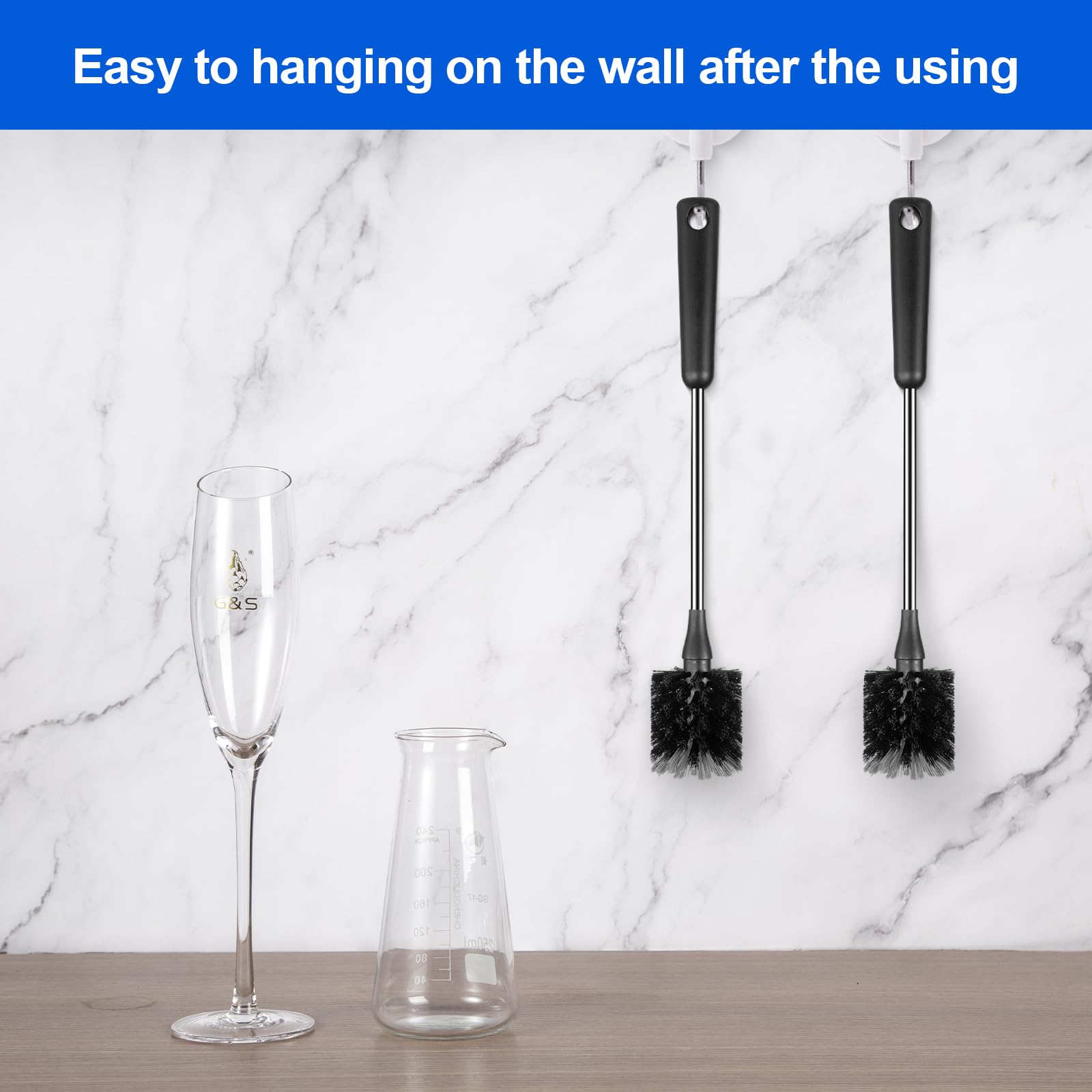 SweeBe food-grade nylon bristles ensure safe cup cleaning.