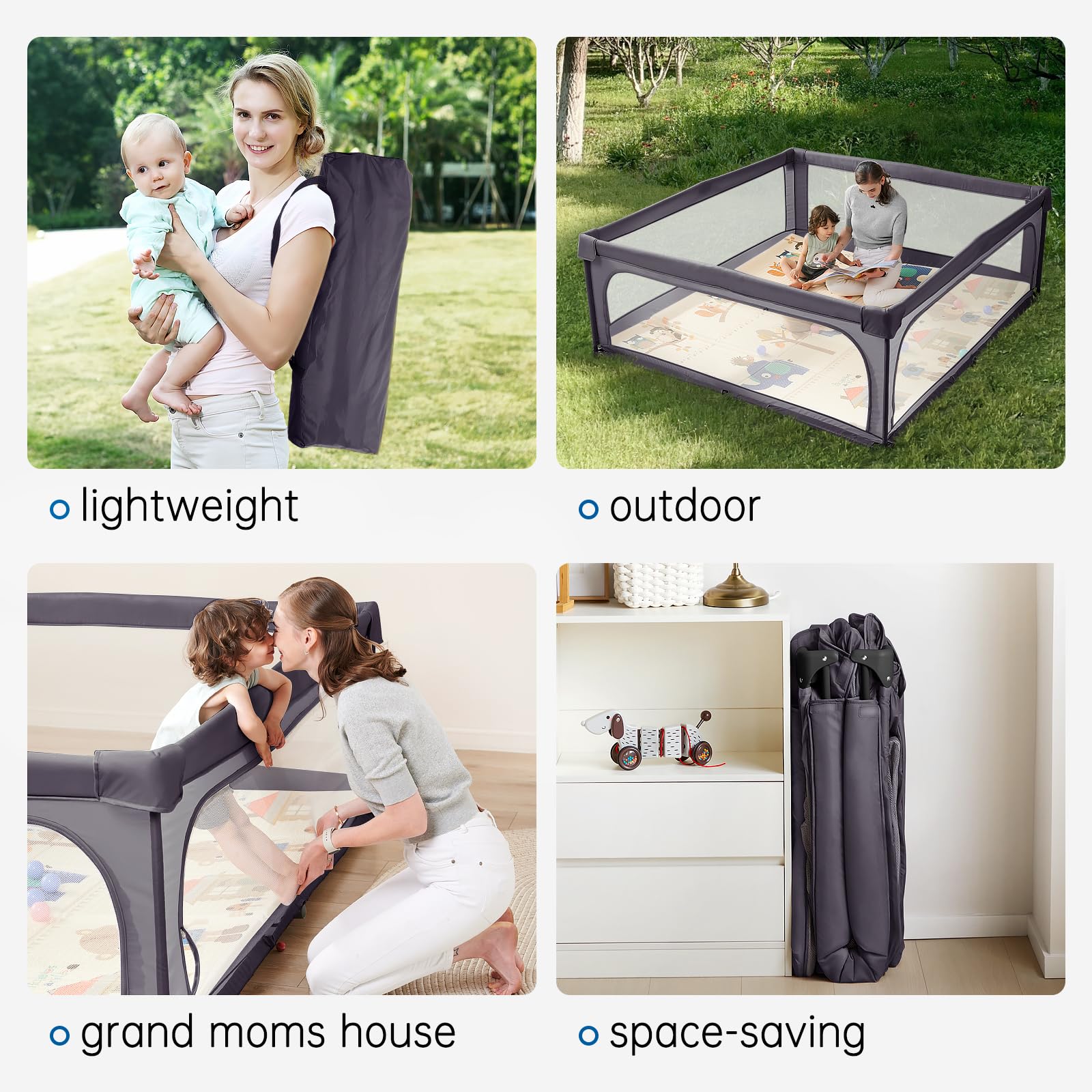 Sweeby compact folded size 30x9 inches for portability