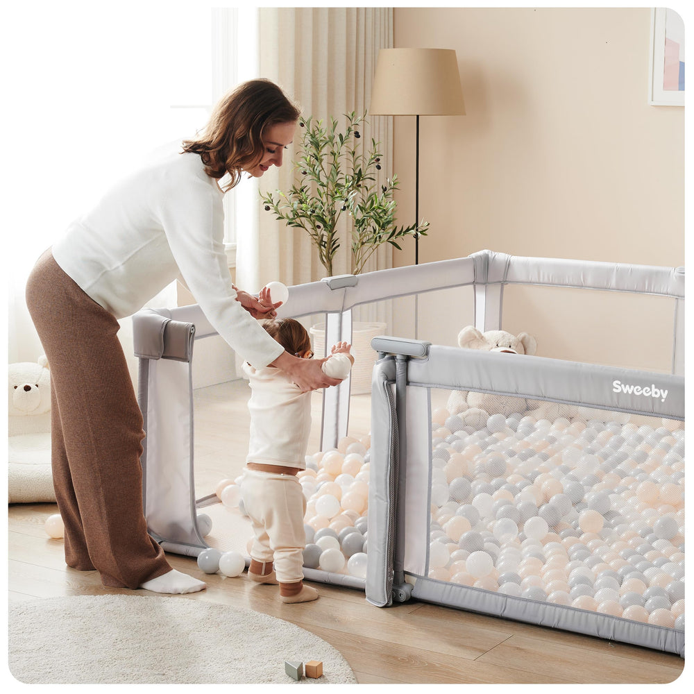 Sweeby Baby Playpen foldable full body design for easy transport