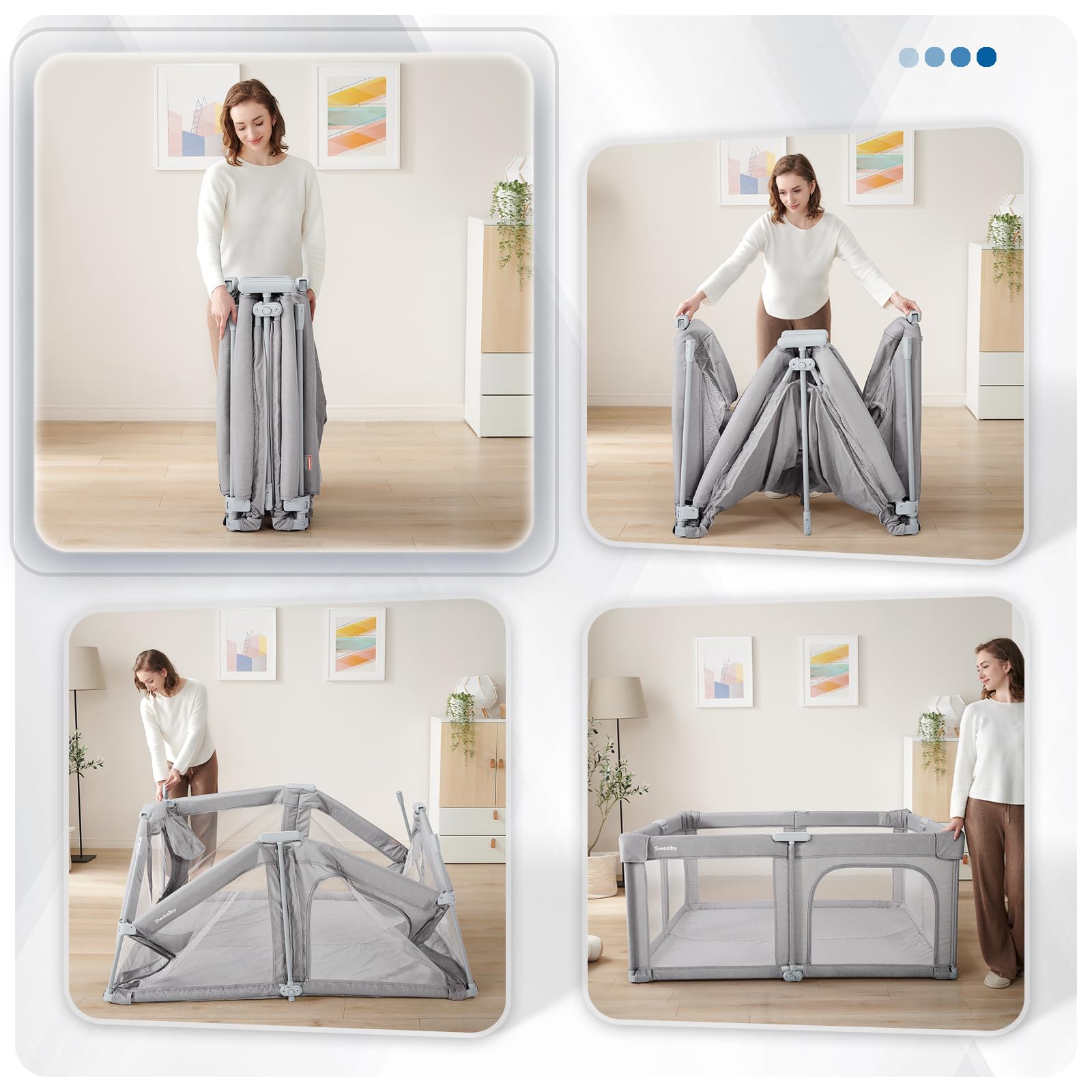 Sweeby Baby Playpen suitable for indoor and outdoor use