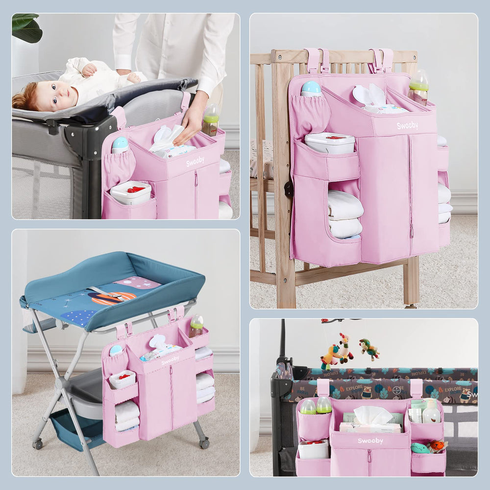 Sweeby BPA-free nursery organizer promotes safe, convenient baby care.