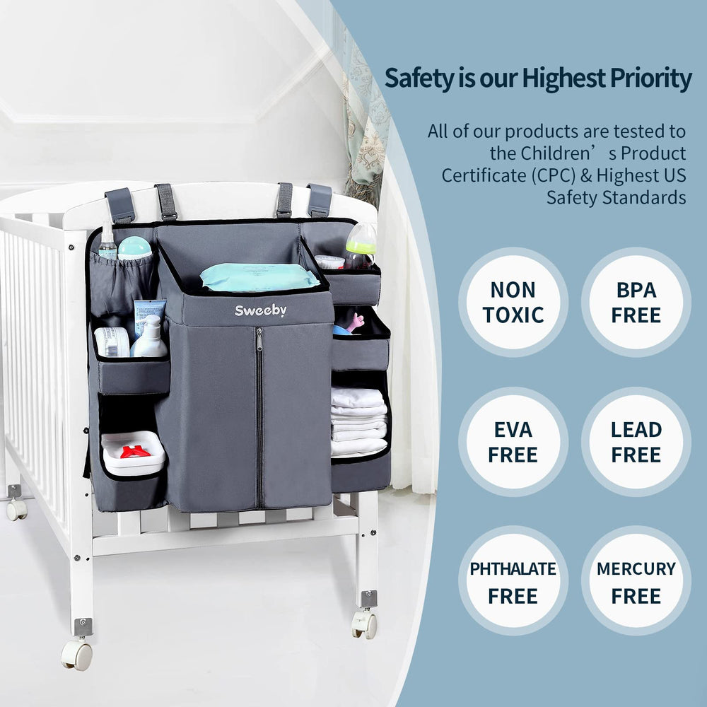 Sweeby diaper caddy makes a thoughtful baby shower gift for new parents