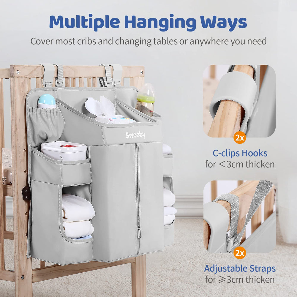 Sweeby organizer surface is washable and quick to wipe clean after messes