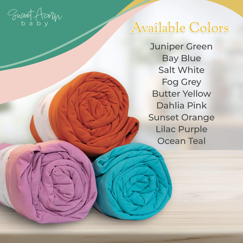 Sweet Acorn Bay Blue nursery ambience image conveys soft color and calming vibes