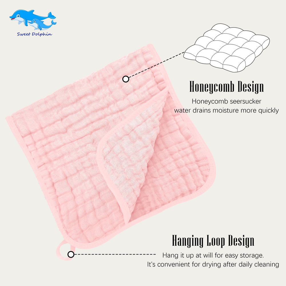 SWEET DOLPHIN 100% cotton muslin cloth for babies.