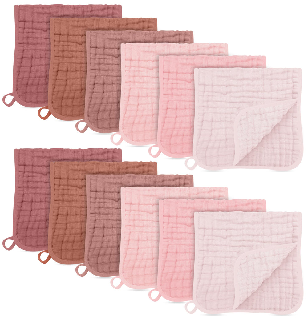 SWEET DOLPHIN burp cloth in Dewy Petal, large 20x10, absorbs drool and spit-up.