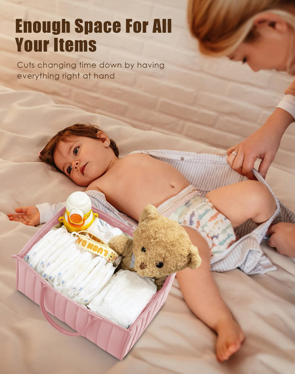 Sweet Dolphin Diaper Caddy gift-ready packaging for baby showers.