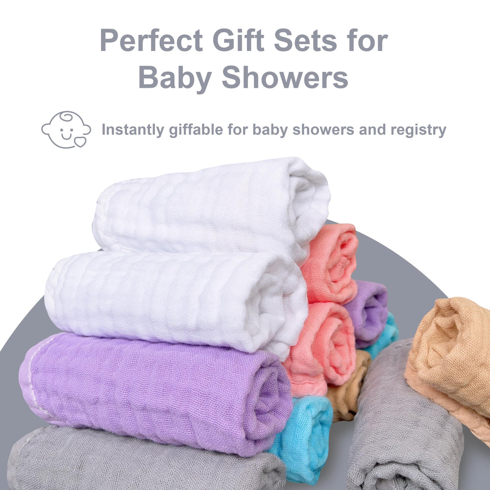 Burp cloth versatility with Sweet Dolphin muslin washcloths
