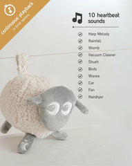 Sweet Dreamers Ewan Deluxe Gray adjustable night light creates a calm sleep ambiance for baby