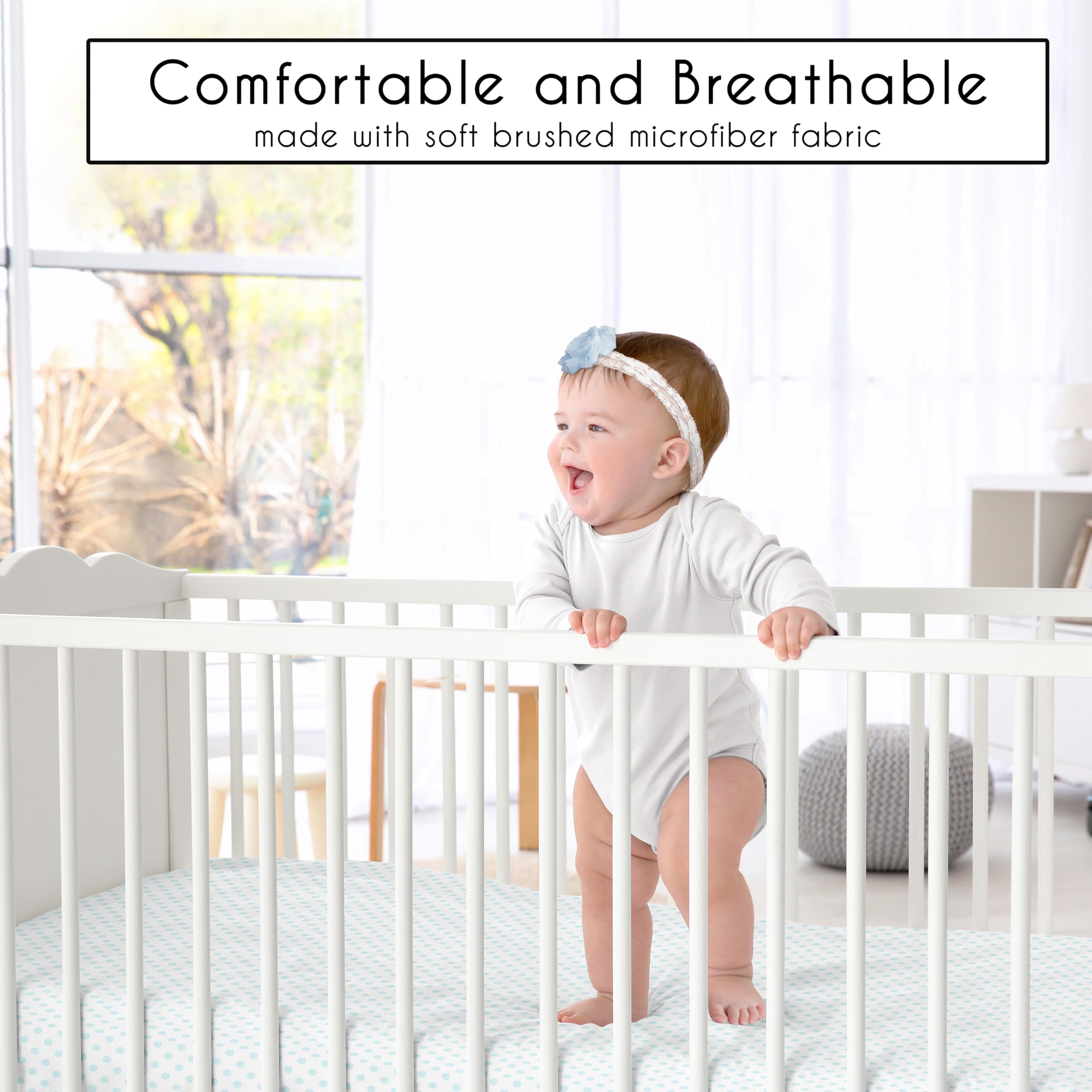 Sweet Jojo Designs 4-piece crib bedding set for quick nursery styling