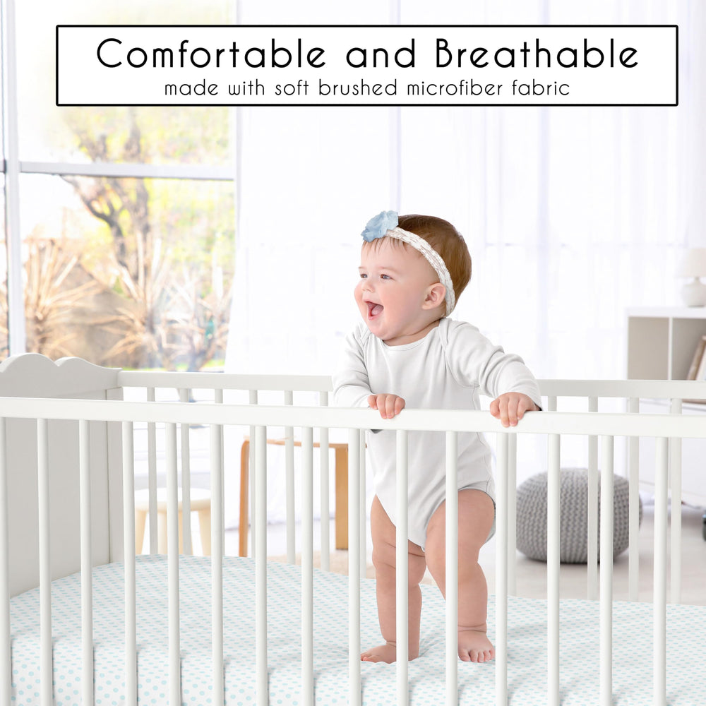 Sweet Jojo Designs 4-piece crib bedding set for quick nursery styling