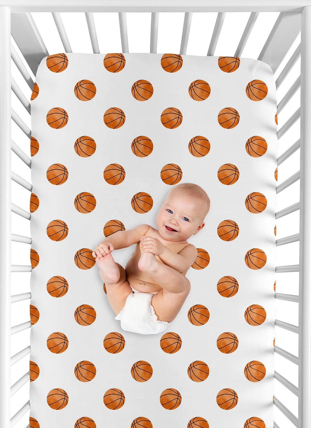 Sweet Jojo Designs coordinating nursery bedding idea for a cohesive look.