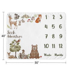 Sweet Jojo Designs baby photo backdrop for growth milestones