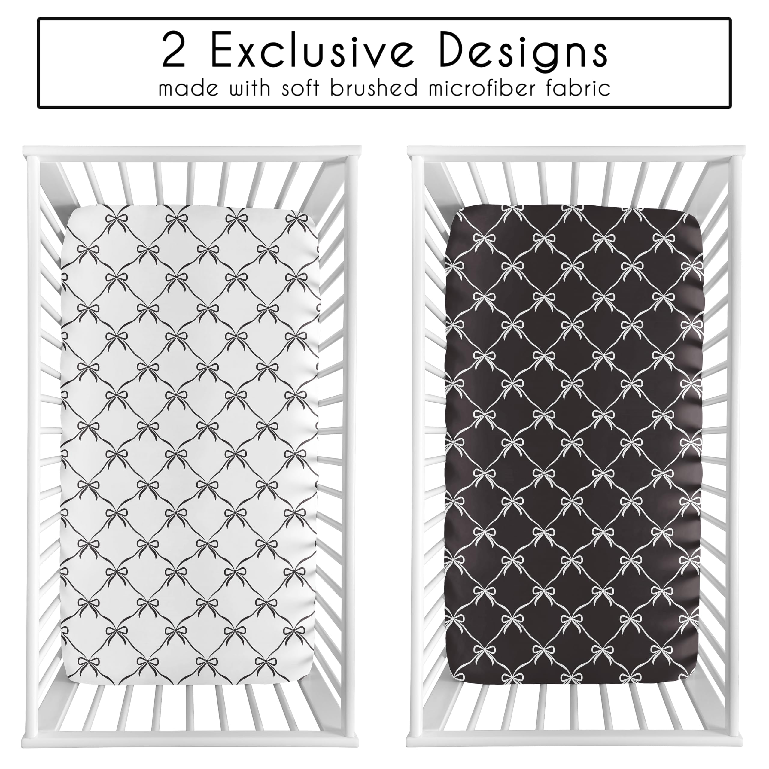 Sweet Jojo Designs microfiber sheets feel soft and breathable for baby skin.
