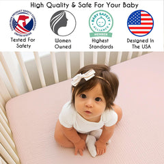 Sweet Jojo Designs ballerina-themed crib sheet adds charming style with skin-friendly cotton