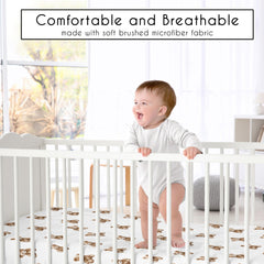 Sweet Jojo Designs brushed microfiber teddy bears sheet provides soft skin comfort