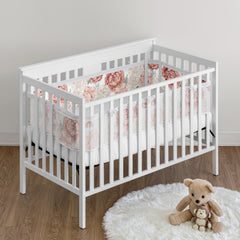 Sweet Jojo Designs BreathableBaby short panel liner shows taut mesh for secure fit