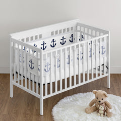Sweet Jojo Designs BreathableBaby short panel crib liner, compact fit for crib sides.