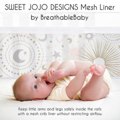 Sweet Jojo Designs celestial sky liner adds calm vibes to the nursery