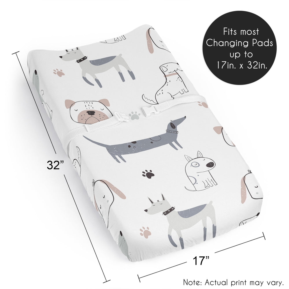 Sweet Jojo Designs brushed microfiber changing pad cover is easy to care for