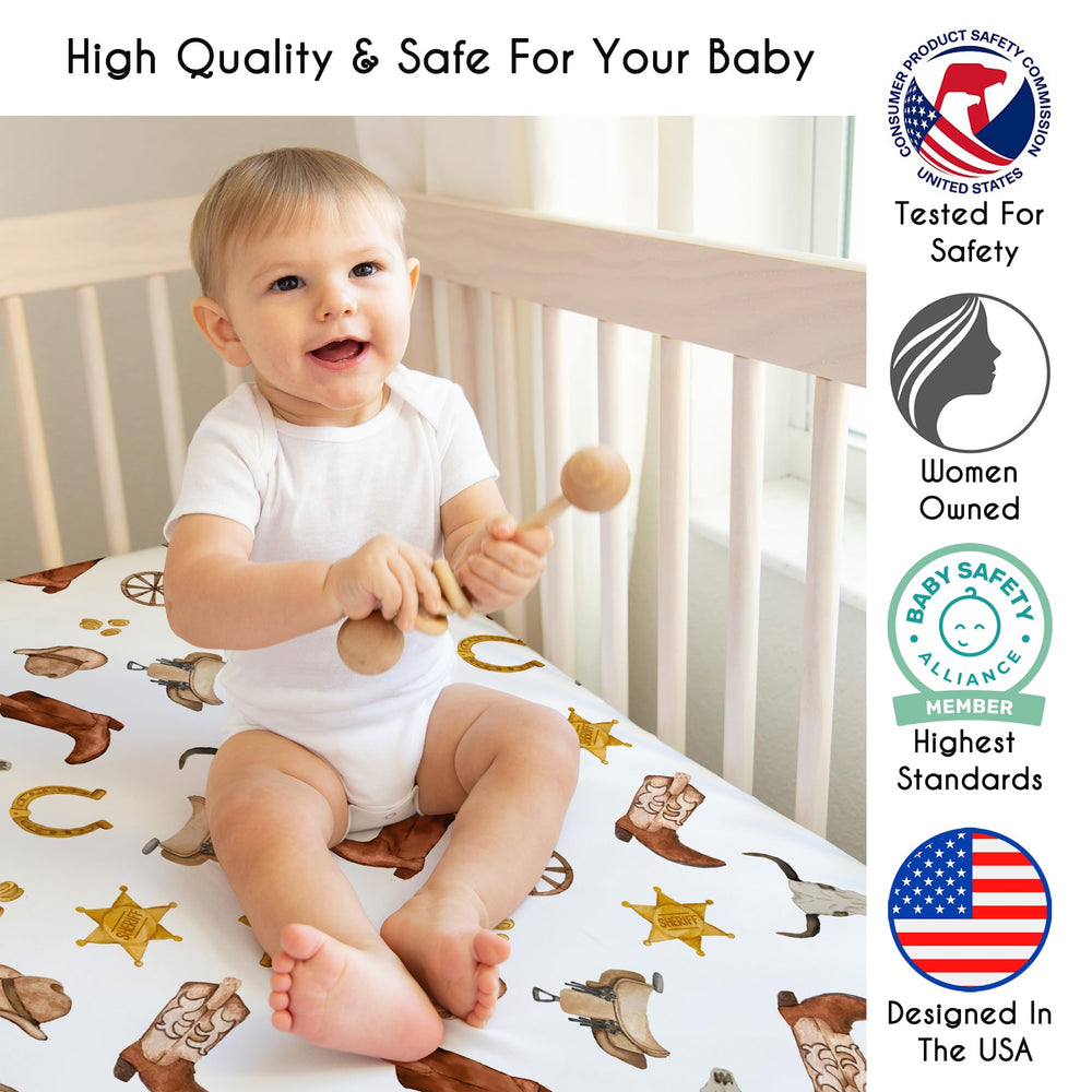 Sweet Jojo Designs brushed microfiber provides soft touch against baby's skin.