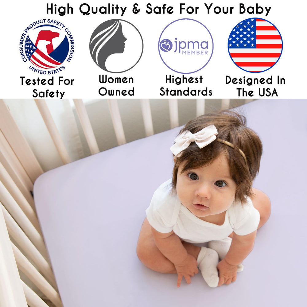 Sweet Jojo Designs soft brushed microfiber provides gentle touch for delicate sleep