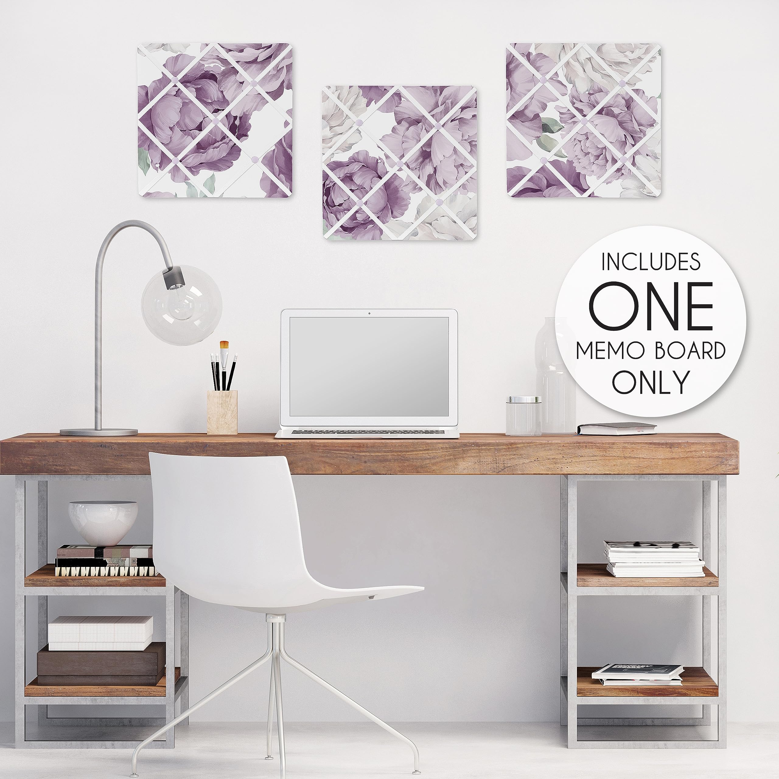 Sweet Jojo Designs memo board with coordinating button details for notes