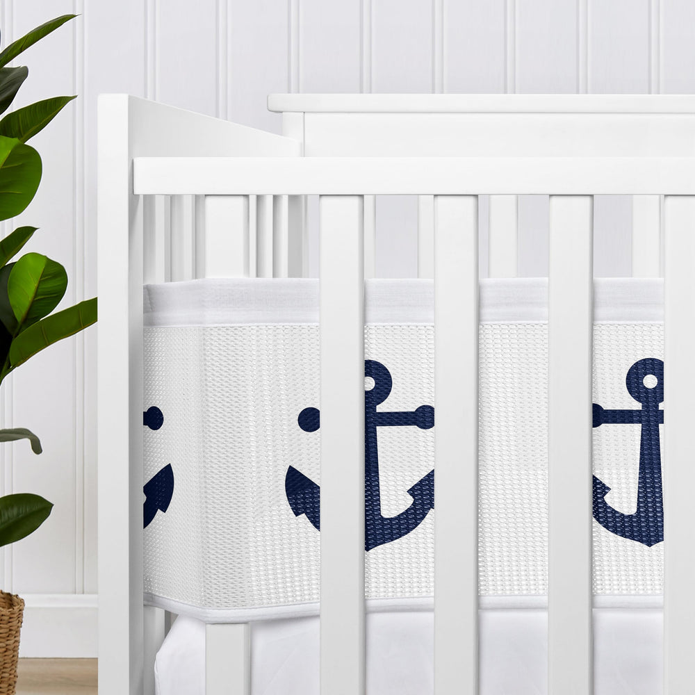 Sweet Jojo Designs reinforced ties on liner edges, keeps liner taut and secure.
