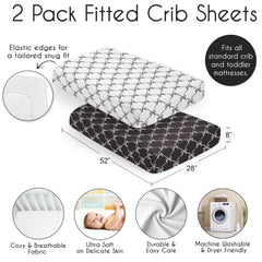 Sweet Jojo Designs crib sheets are easy to wash and care for.