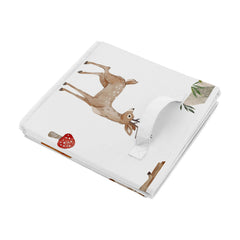 Sweet Jojo Designs deer watercolor print cube enhances nursery storage
