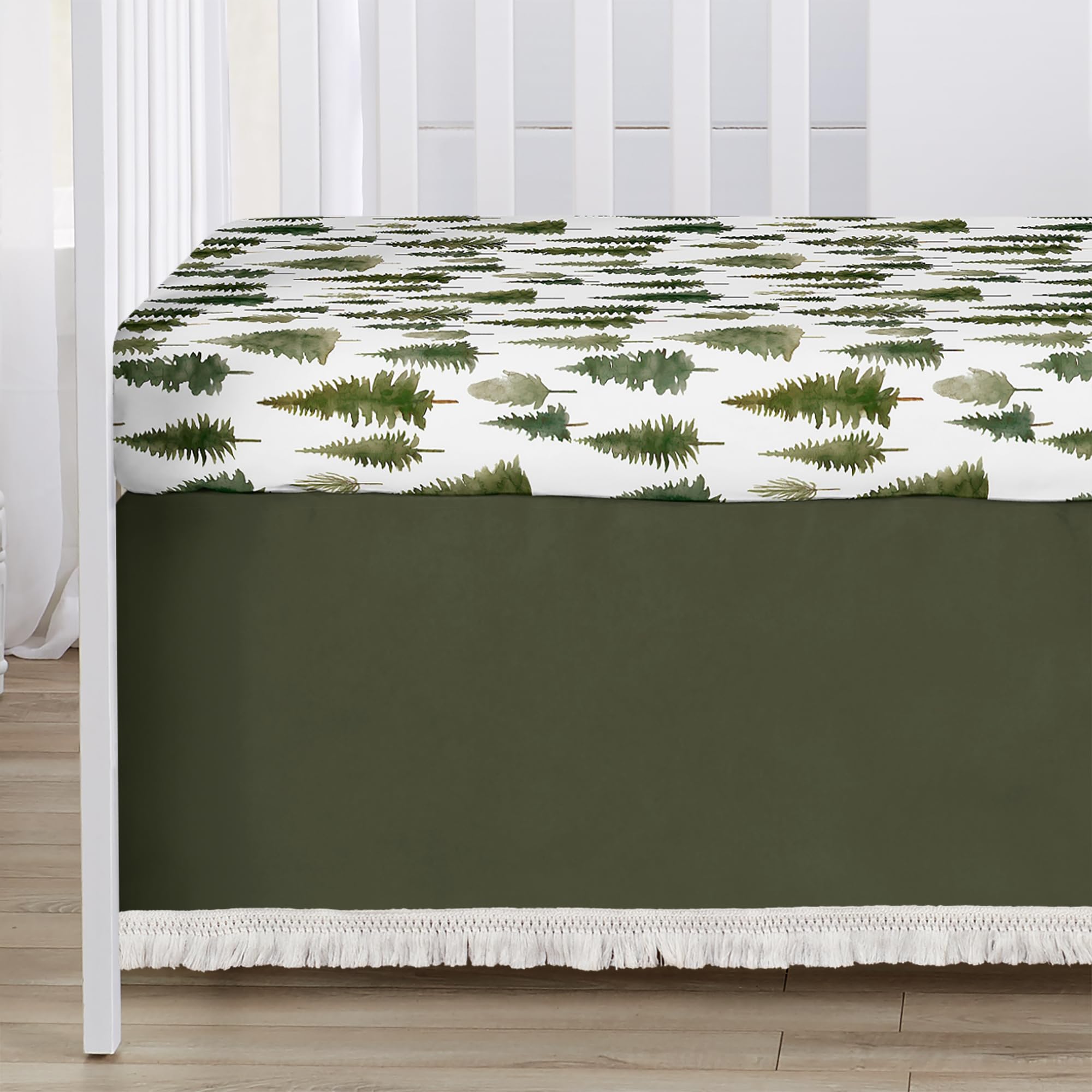 Sweet Jojo Designs diaper stacker keeps nappies organized within reach