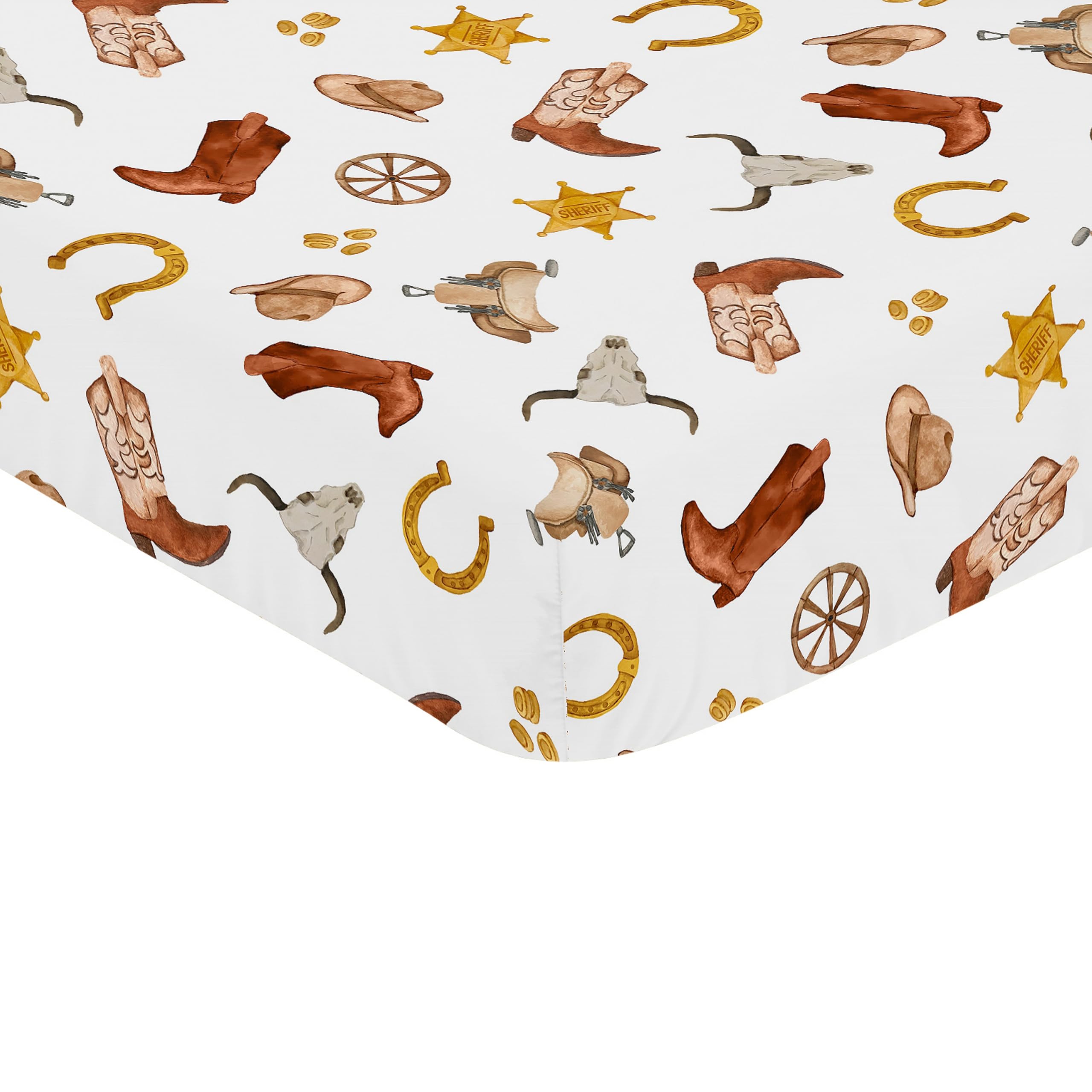 Sweet Jojo Designs easy-care fabric supports quick changes after messes.