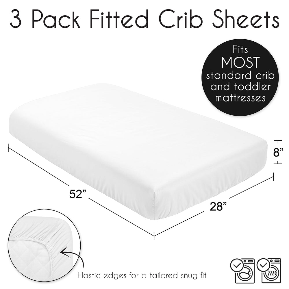 Sweet Jojo Designs easy-care microfiber crib sheet for busy families