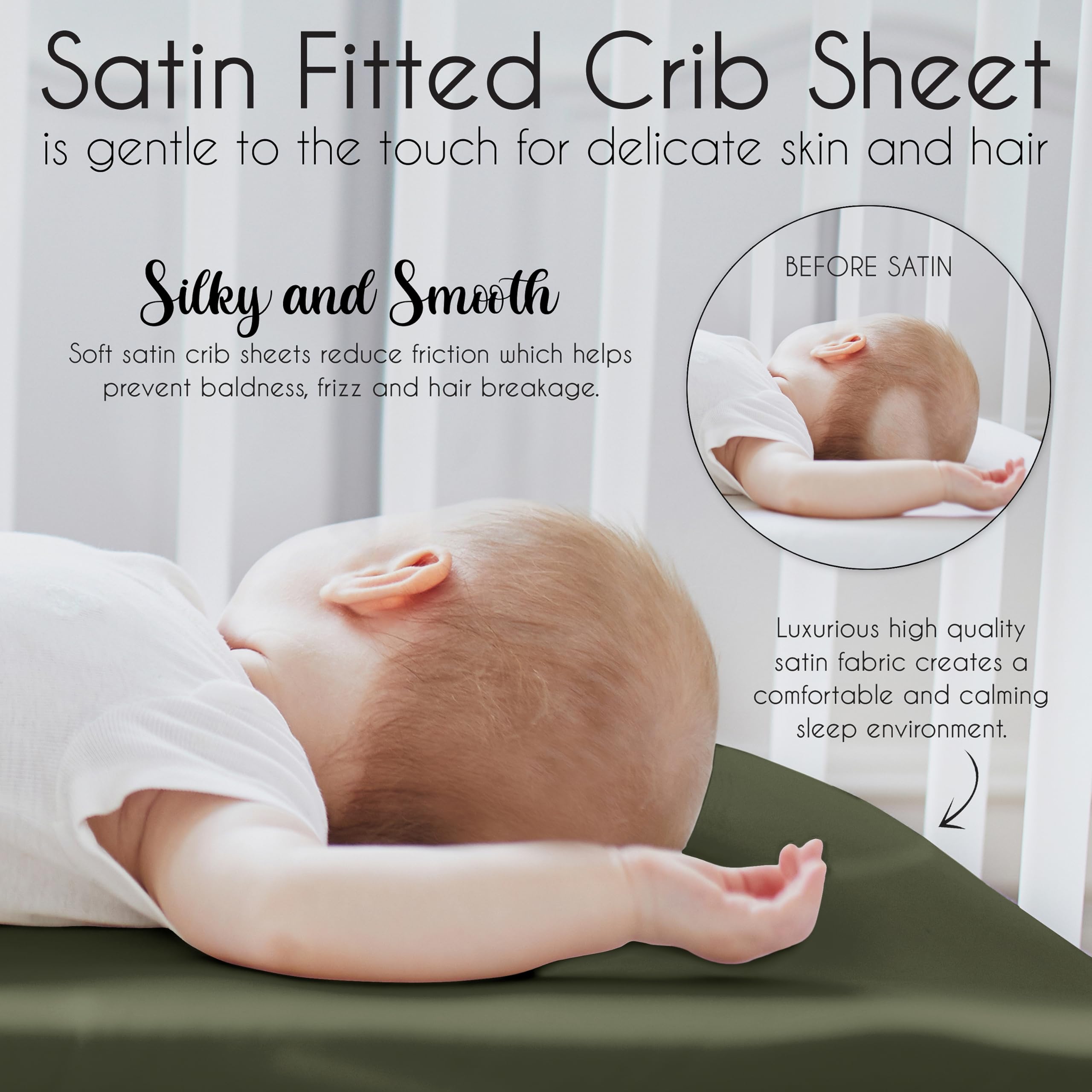 Sweet Jojo Designs elastic-bottom sheet stays secure on cribs and toddlers.