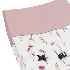 Sweet Jojo Designs elastic-edged cover stays secure during diaper changes.