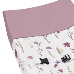 Sweet Jojo Designs cover with elastic edges for a secure changing pad fit.