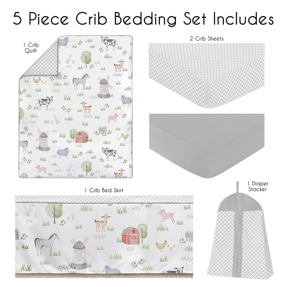 Sweet Jojo Designs fitted crib sheet pair provides snug fit and easy care.