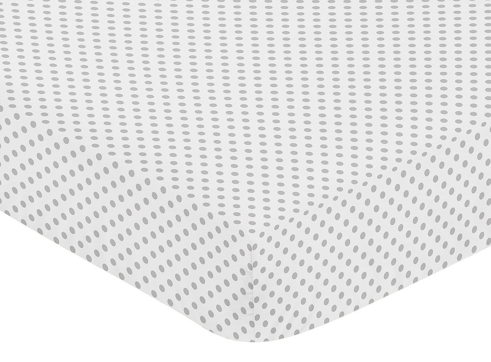 Sweet Jojo Designs grey watercolor floral polka-dot accents, adds subtle texture to the palette