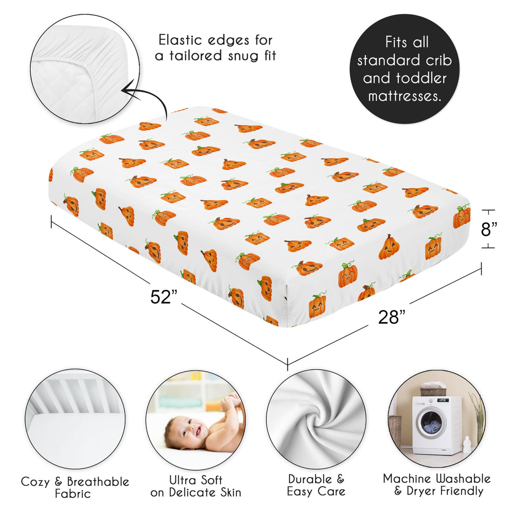Sweet Jojo Designs soft brushed microfiber texture feels gentle against tiny sleepers.