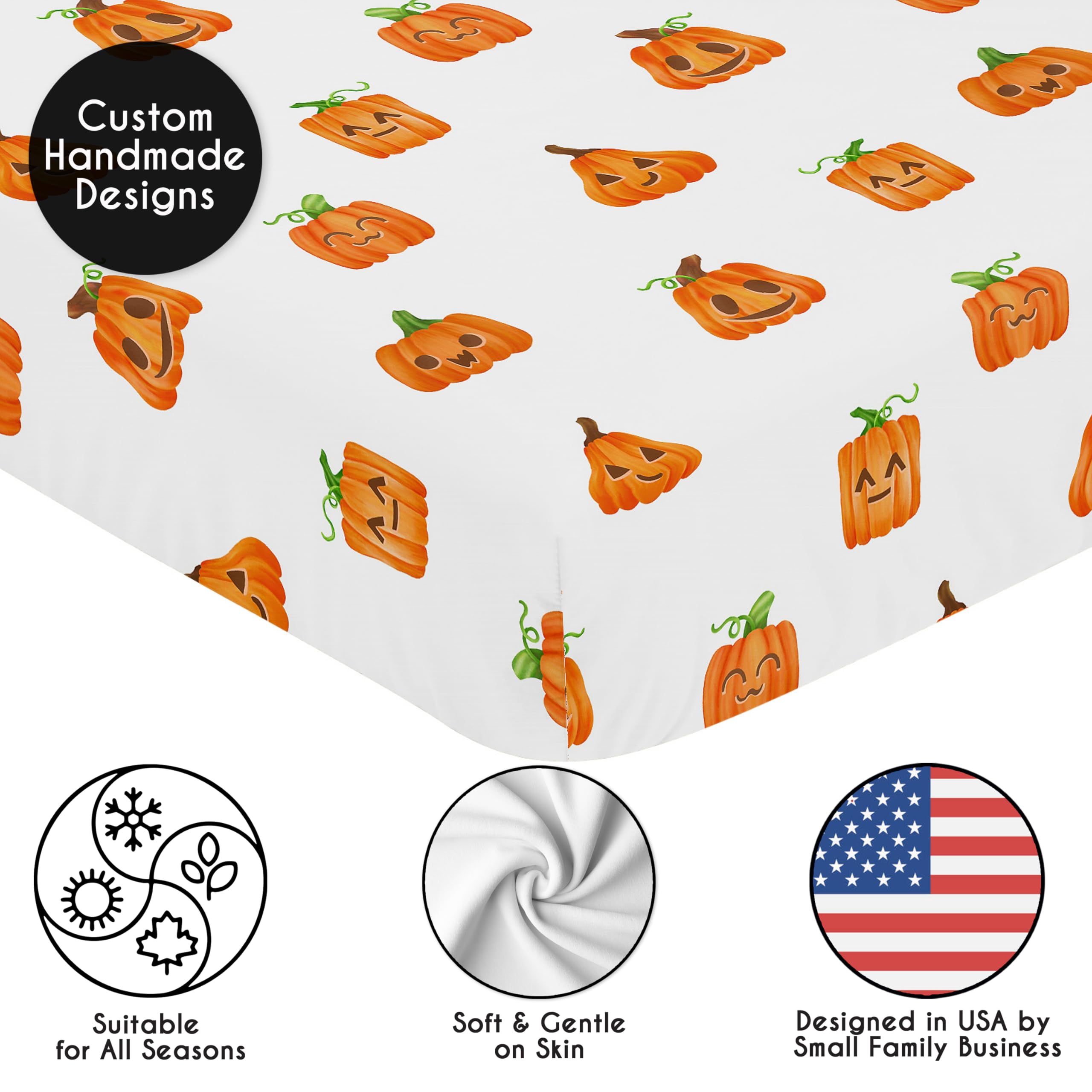 Sweet Jojo Designs US-designed crib sheet balances style and baby comfort.