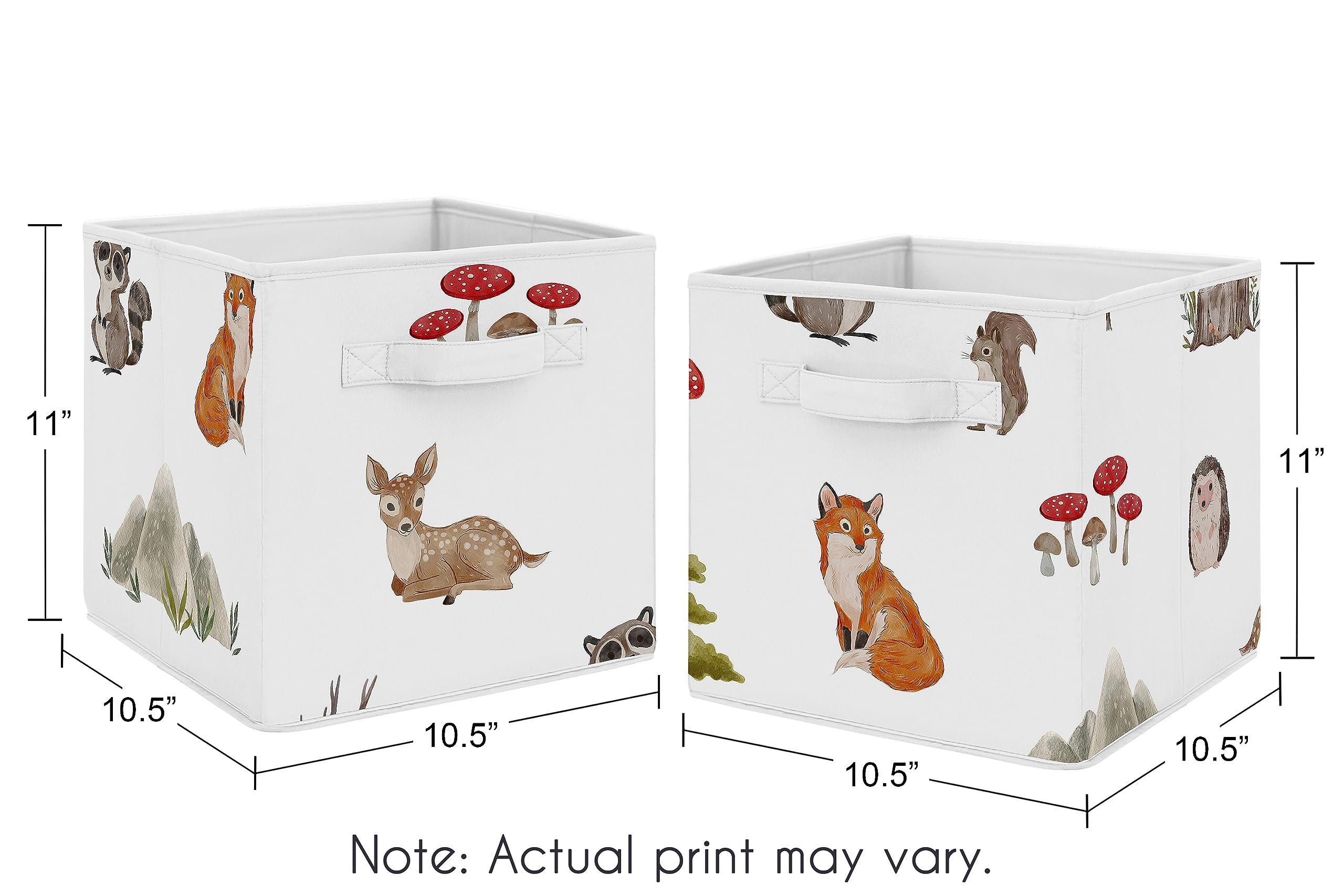 Sweet Jojo Designs hedgehog watercolor print cube keeps kids' supplies neat