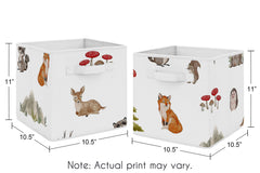 Sweet Jojo Designs hedgehog watercolor print cube keeps kids' supplies neat
