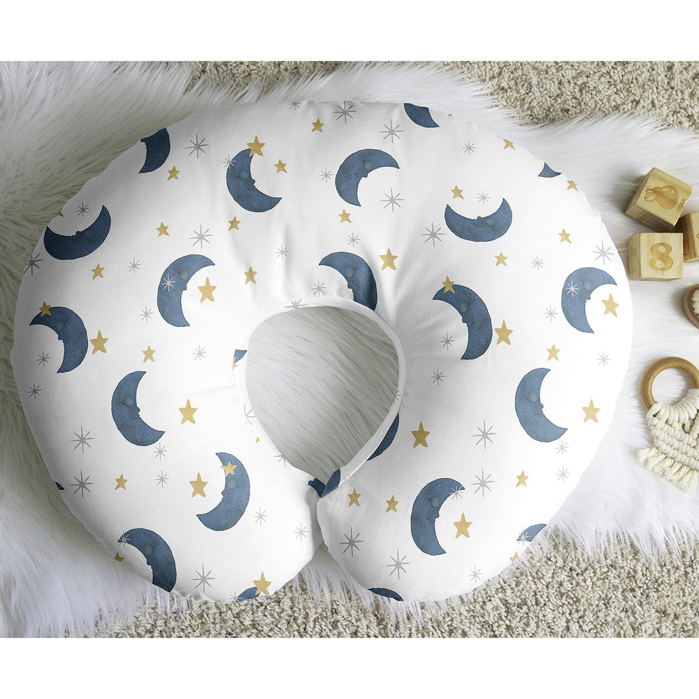 Sweet Jojo Designs jersey-stretch knit fabric offers comfortable coverage during nursing.