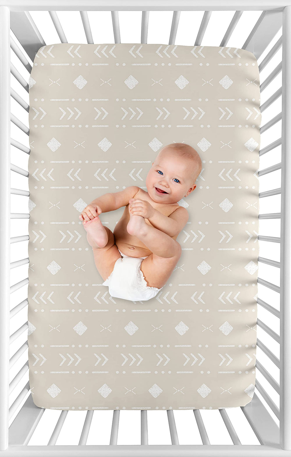 Sweet Jojo Designs llama collection print adds neutral, stylish nursery detail
